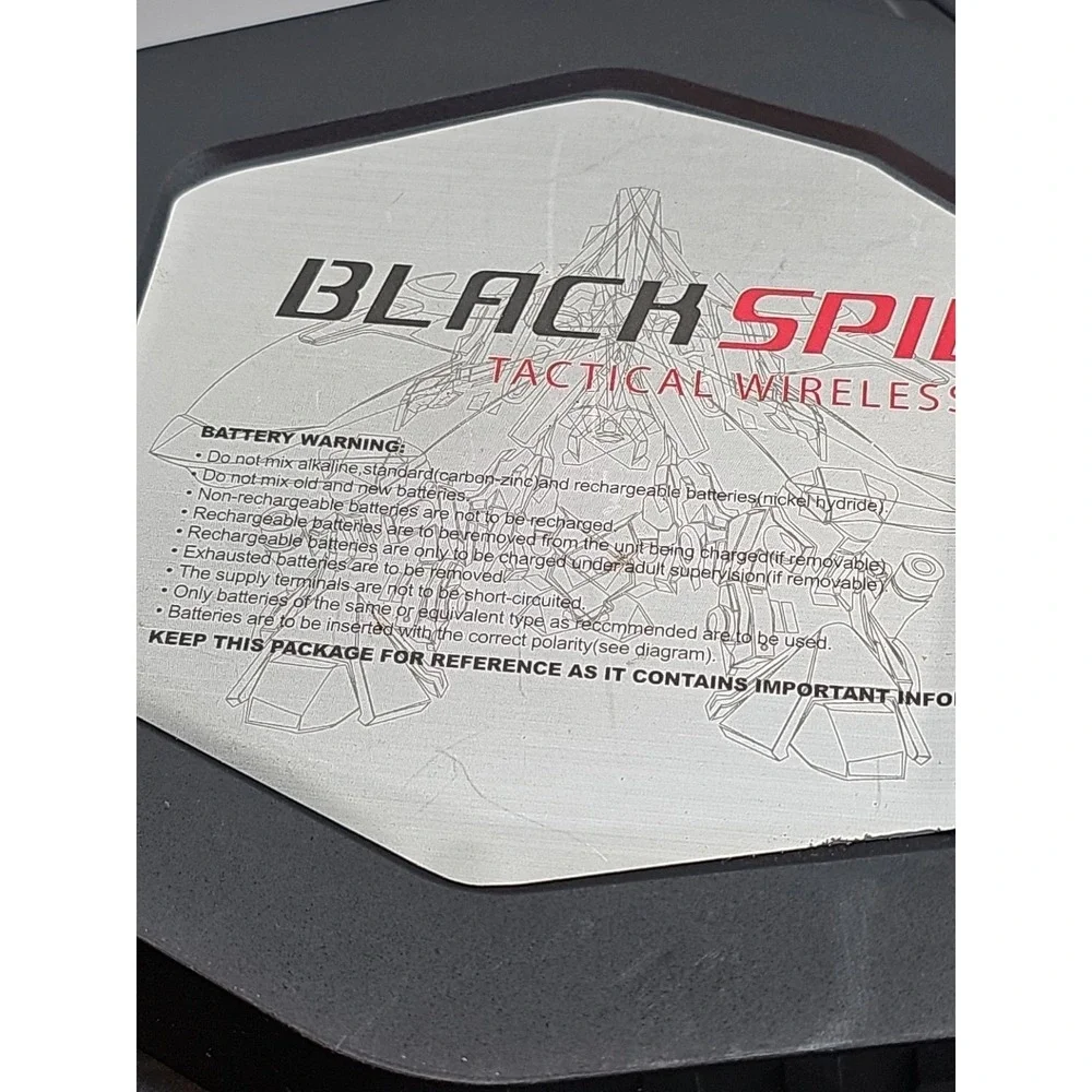 Black Spider -XT‎ Tactical Wireless Helicopter With Case EUC